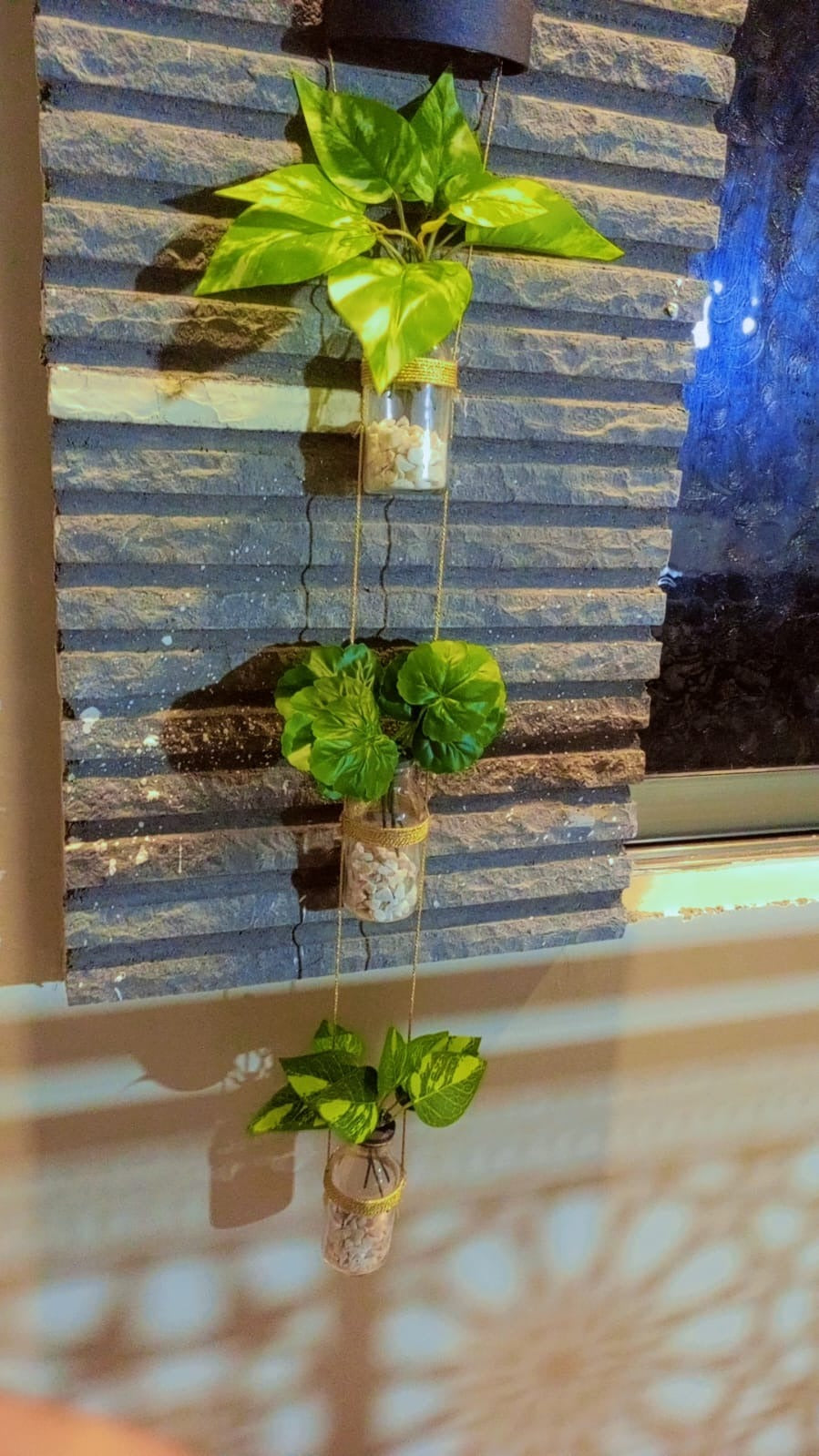 Hanging Bloom Bottles Wall Décor