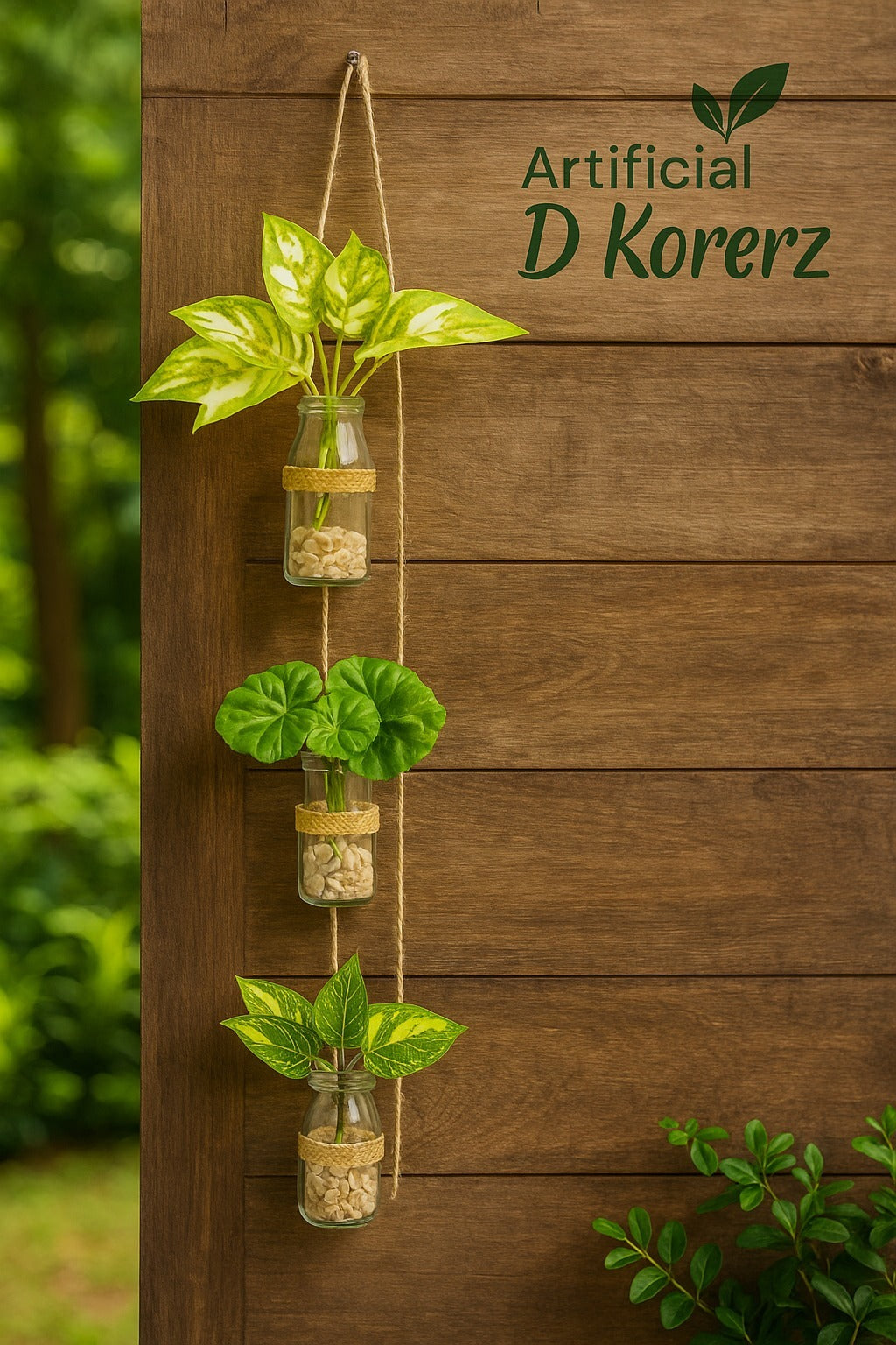 Hanging Bloom Bottles Wall Décor