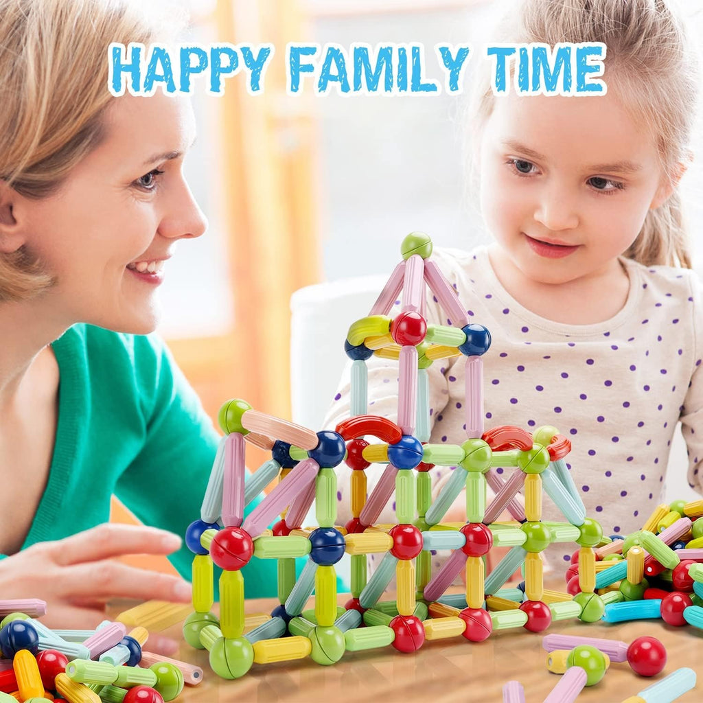 Colorful STEM Magnetic Building Blocks Set