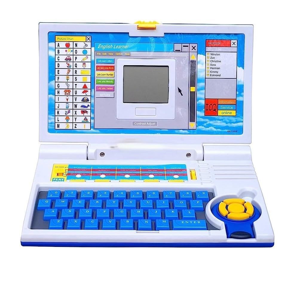 Educational Laptop Computer Toy with Mouse for Kids