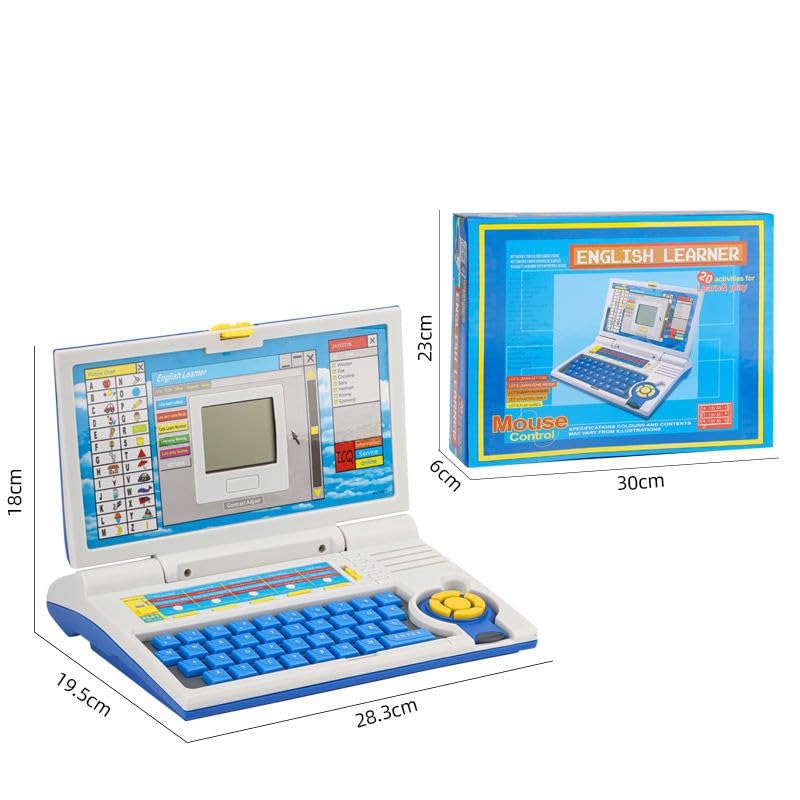 Educational Laptop Computer Toy with Mouse for Kids