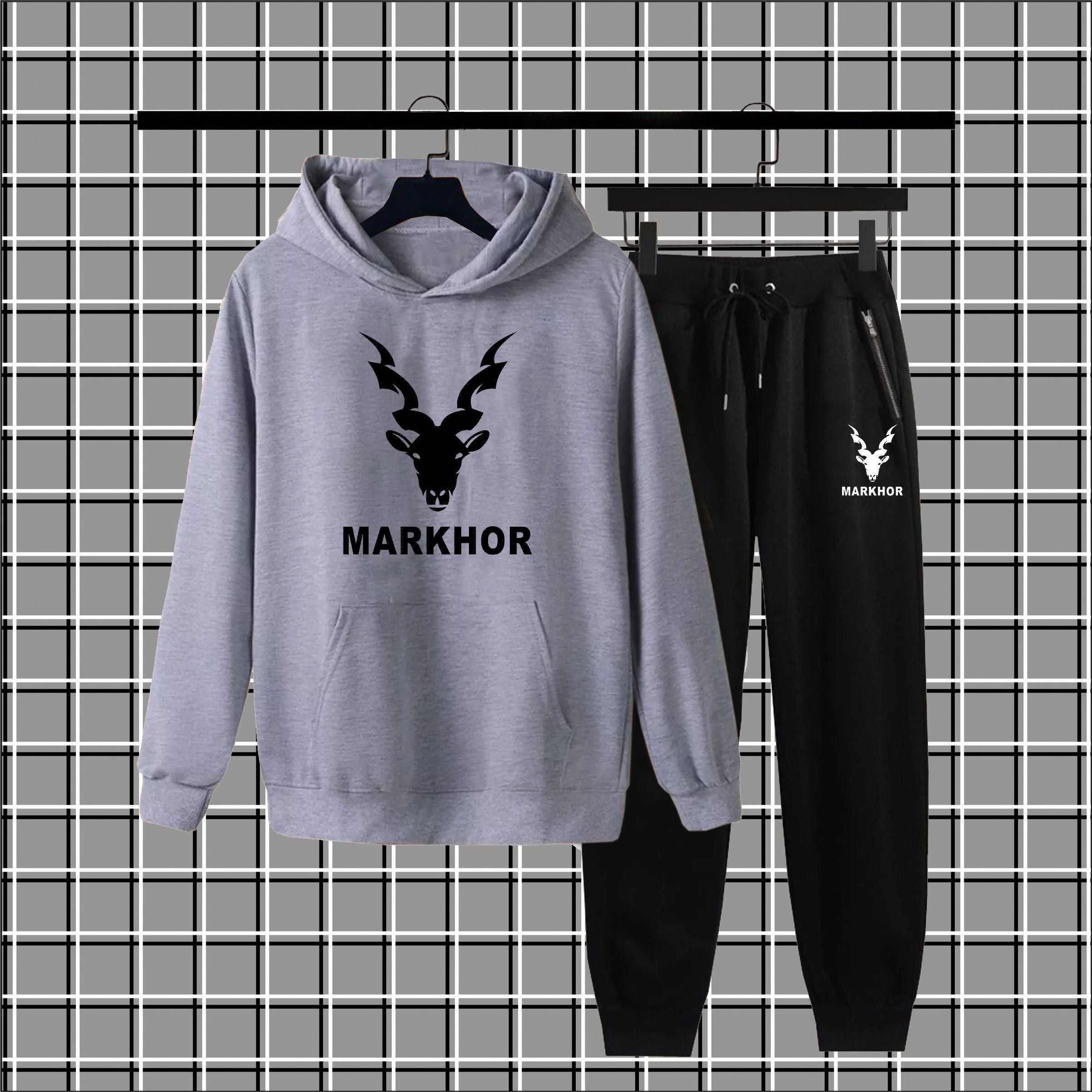 Winter Markhor Printed Hoodie + Trouser Track Suit for men